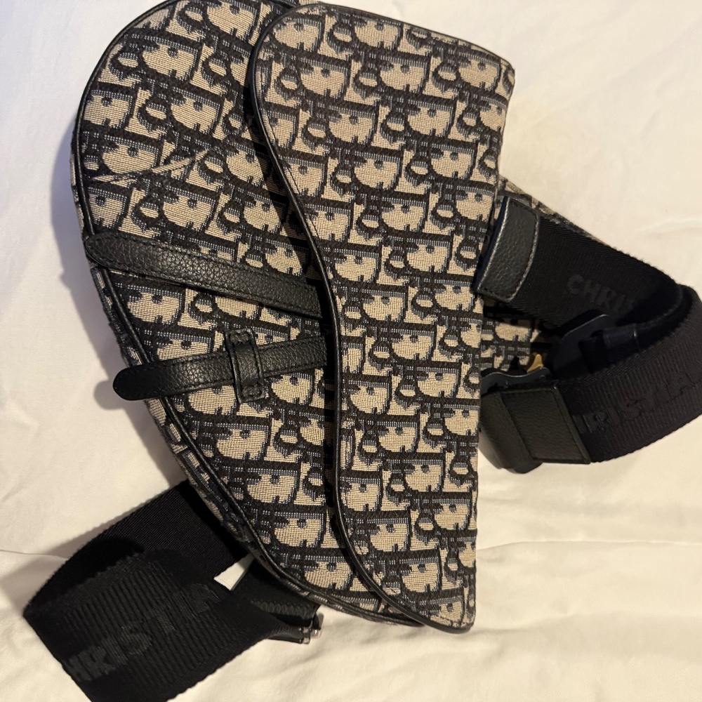 Dior men's saddle fanny